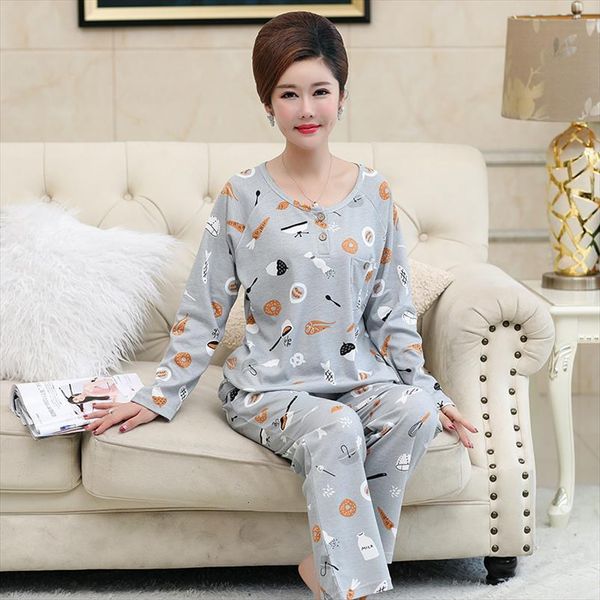 fashion cute print pajamas womens sleepwears set cartoon autumn full pure cotton pajama gray color sleepwear plus size 4xl, Black;red
fashion cute print pajamas womens sleepwears set cartoon autumn full pure cotton pajama gray color sleepwear plus size 4xl, Black;red