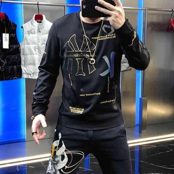 hoodies male european station around the neck of autumn/winter shirt laser beads and thick velvet, Black
hoodies male european station around the neck of autumn/winter shirt laser beads and thick velvet, Black