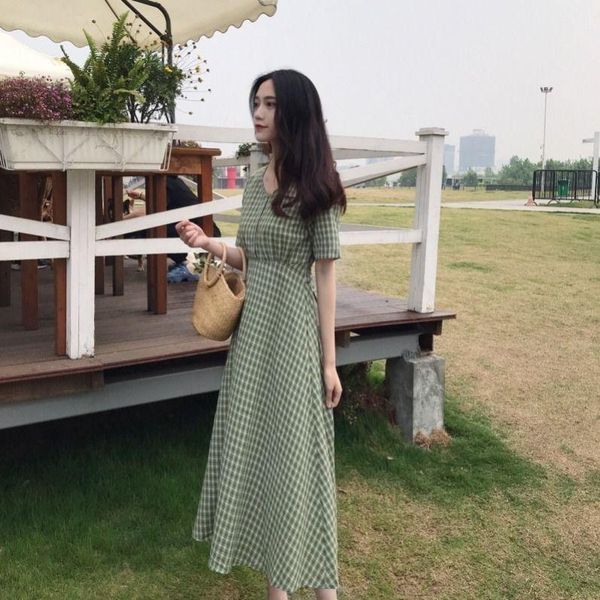 casual dresses plaid dress women's summer loose mid-lengthwoman vestido de mujer, Black;gray
casual dresses plaid dress women's summer loose mid-lengthwoman vestido de mujer, Black;gray