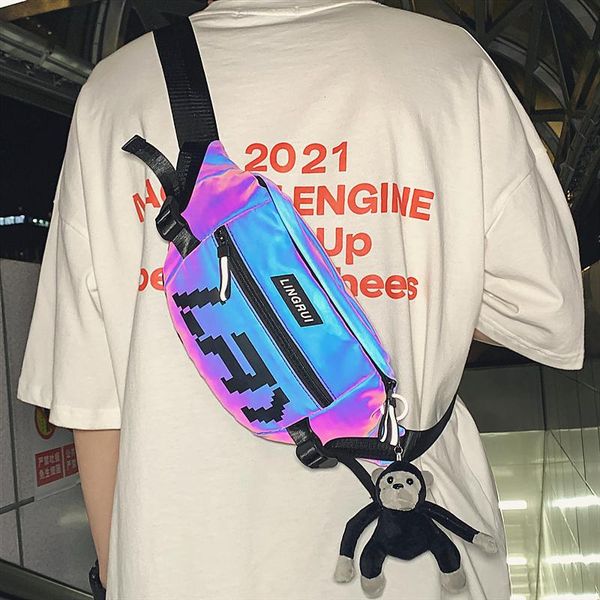 female shoulder bag japanese street fashion brand reflective chest ins hip-hop personality messenger couple waist bags
female shoulder bag japanese street fashion brand reflective chest ins hip-hop personality messenger couple waist bags