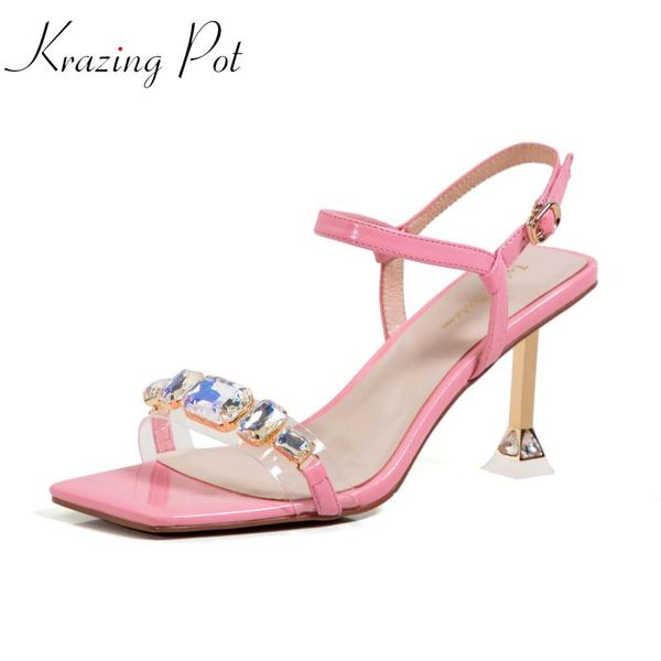 dress shoes krazing pot full grain leather rhinestone wedding crystal strange high heels buckle straps princess evening party sandals l78, Black
dress shoes krazing pot full grain leather rhinestone wedding crystal strange high heels buckle straps princess evening party sandals l78, Black
