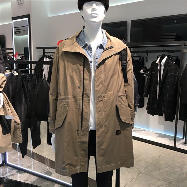 3.7 south korea dongdamen 2021 spring men's simple and atmospheric khaki hooded windbreaker b1beb1310, Tan;black
3.7 south korea dongdamen 2021 spring men's simple and atmospheric khaki hooded windbreaker b1beb1310, Tan;black