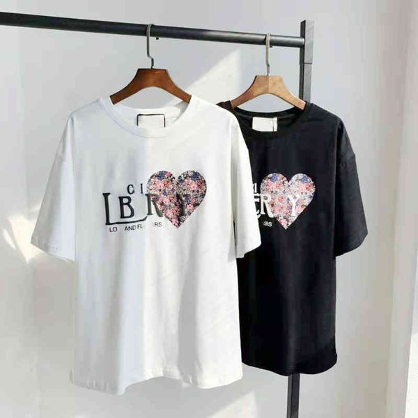 2022 factory wholesale new gujia three-dimensional letter foam printing broken flower big love round neck short sleeve t-shirt for men and w, White
2022 factory wholesale new gujia three-dimensional letter foam printing broken flower big love round neck short sleeve t-shirt for men and w, White