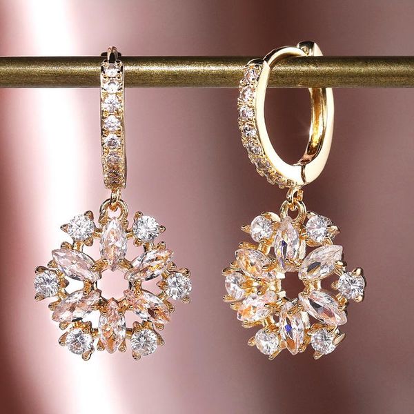 dangle & chandelier luxury gold hollow out sunflower daisy earrings for women shine cz stone inlay fashion jewelry drop earring wedding part, Silver
dangle & chandelier luxury gold hollow out sunflower daisy earrings for women shine cz stone inlay fashion jewelry drop earring wedding part, Silver
