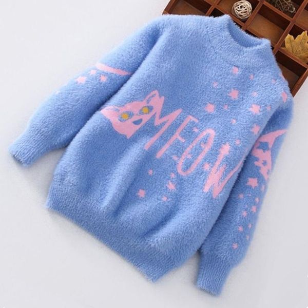 pullover girls sweater 2021 autumn and winter thickened slim bottoming children's round neck baby 4-12 years old, Blue
pullover girls sweater 2021 autumn and winter thickened slim bottoming children's round neck baby 4-12 years old, Blue