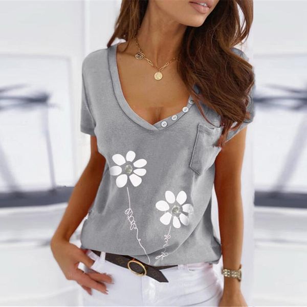 women's blouses & shirts womens floral printed with pocket loose v-neck summer casual blouse tunic vintage blusas y camisas chemise, White
women's blouses & shirts womens floral printed with pocket loose v-neck summer casual blouse tunic vintage blusas y camisas chemise, White