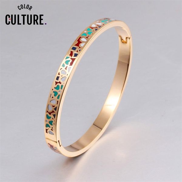enamel bracelet bangles gold-color stainless steel bangle opened for women jewelry factory price 210918, Black
enamel bracelet bangles gold-color stainless steel bangle opened for women jewelry factory price 210918, Black