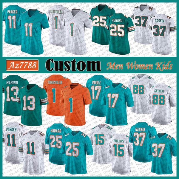 mia 1 tua tagovailoa 17 jaylen waddle custom men women kids football jersey 88 mike gesicki 25 xavien howard 11 devante parker dan marino my, Black;red
mia 1 tua tagovailoa 17 jaylen waddle custom men women kids football jersey 88 mike gesicki 25 xavien howard 11 devante parker dan marino my, Black;red