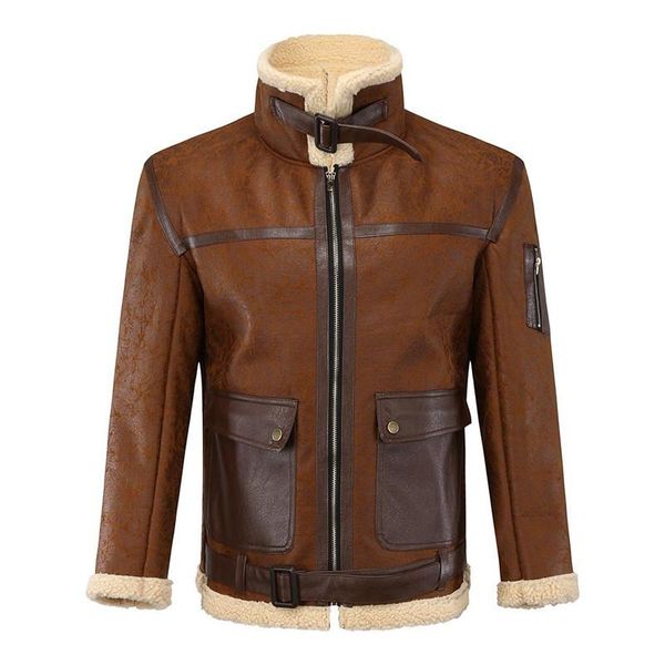 men's jackets kimsere mens hi street leather and coats fleece lined warm faux fur outerwear with collar thick thermal 5xl, Black;brown
men's jackets kimsere mens hi street leather and coats fleece lined warm faux fur outerwear with collar thick thermal 5xl, Black;brown
