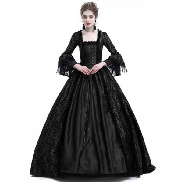 18th century medieval gothic women dress renaissance lace masquerade costume vestido gotico, Black;gray
18th century medieval gothic women dress renaissance lace masquerade costume vestido gotico, Black;gray