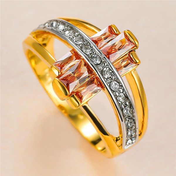 wedding rings trendy female champagne crystal hollow ring charm gold color for women luxury bride square zircon engagement, Slivery;golden
wedding rings trendy female champagne crystal hollow ring charm gold color for women luxury bride square zircon engagement, Slivery;golden