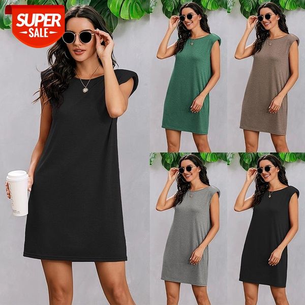 spring summer women casual straight mini dress solid color soft round collar sleeveless shoulder pad one piece with pocket #ru2m, White;black
spring summer women casual straight mini dress solid color soft round collar sleeveless shoulder pad one piece with pocket #ru2m, White;black