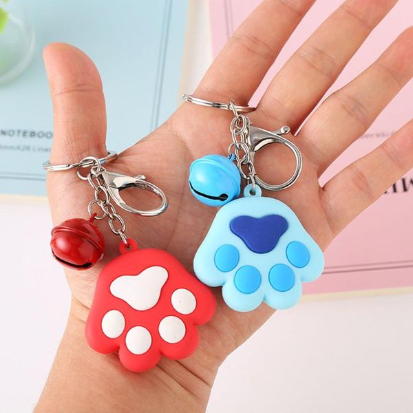 keychains 1pc cute animal cat silicone key chains keyring keychain bell pendant multicolor bag charm for women, Silver
keychains 1pc cute animal cat silicone key chains keyring keychain bell pendant multicolor bag charm for women, Silver