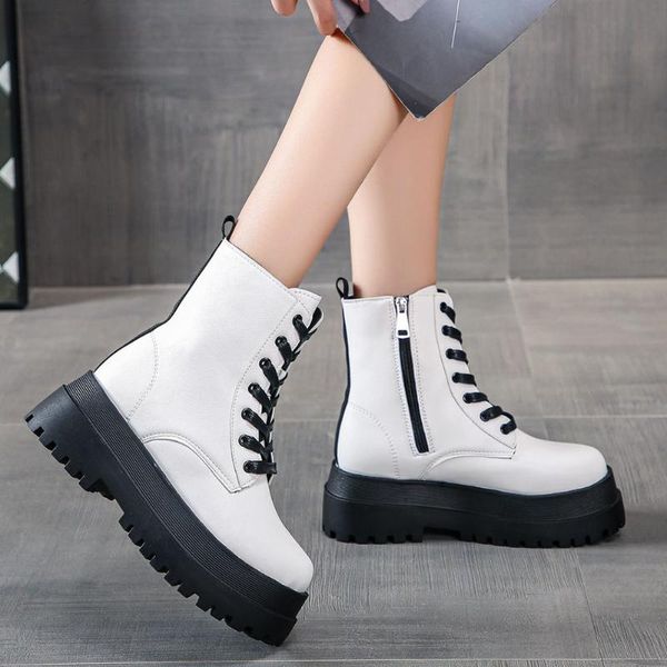boots fashion female platform ankle chunky heels zip cross tied women 2021 party office motorcycle shoes woman, Black
boots fashion female platform ankle chunky heels zip cross tied women 2021 party office motorcycle shoes woman, Black