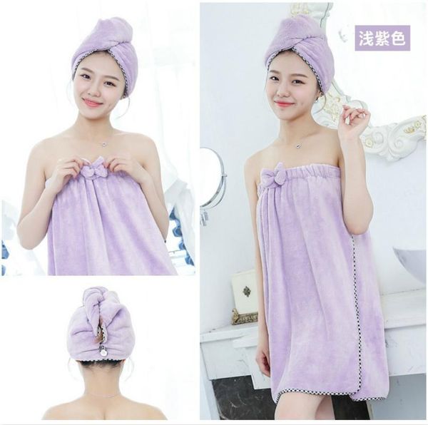 towel fashion women bathroom super absorbent quick-drying microfiber thick bath robe hair set /hey992-lb
towel fashion women bathroom super absorbent quick-drying microfiber thick bath robe hair set /hey992-lb