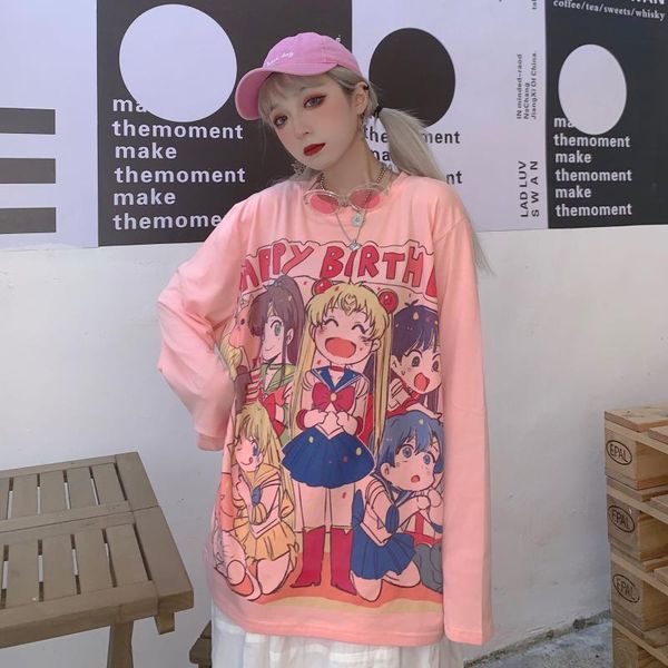 japanese loli soft girl beautiful cartoon printing t-shirt female student loose wild long-sleeved spring and autumn women's, White
japanese loli soft girl beautiful cartoon printing t-shirt female student loose wild long-sleeved spring and autumn women's, White