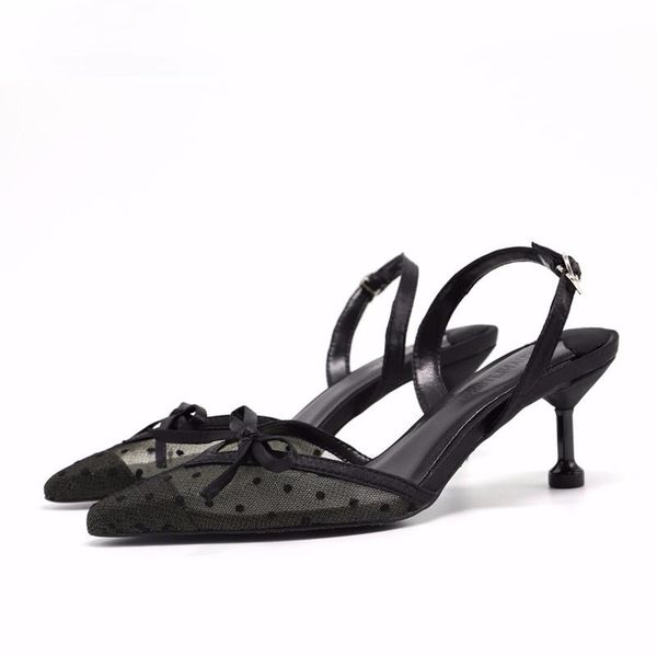brand slingback lace women pumps elegant pointed toe thin heeled office lady shoes high heels female sandals summer dress, Black
brand slingback lace women pumps elegant pointed toe thin heeled office lady shoes high heels female sandals summer dress, Black