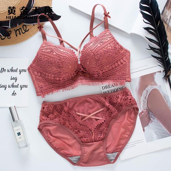 bras sets women's comfort push-up deep v bra set solid color brassiere + panties brief lace lingerie underwear, Red;black
bras sets women's comfort push-up deep v bra set solid color brassiere + panties brief lace lingerie underwear, Red;black
