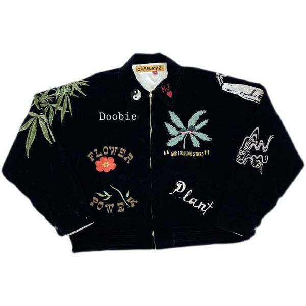 men's outerwear fla independent cpfm co branded humanmade style double-sided embroidered christmas jacket cotton 299, Black;brown
men's outerwear fla independent cpfm co branded humanmade style double-sided embroidered christmas jacket cotton 299, Black;brown