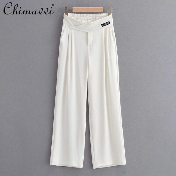 women's pants & capris wide leg casual for women irregular black loose straight trousers 2021 female summer high waist stright, Black;white
women's pants & capris wide leg casual for women irregular black loose straight trousers 2021 female summer high waist stright, Black;white