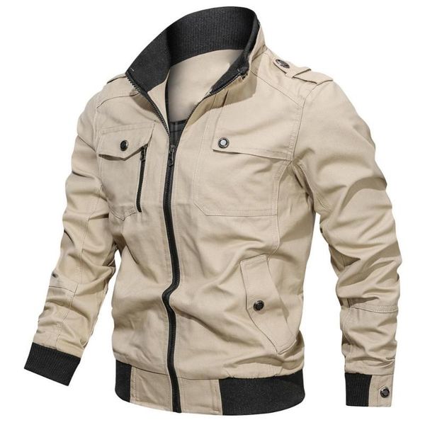 men's jackets men stand collar zipper closure jacket autumn long sleeve pockets thin style military pilot coat breathable male outerwea, Black;brown
men's jackets men stand collar zipper closure jacket autumn long sleeve pockets thin style military pilot coat breathable male outerwea, Black;brown