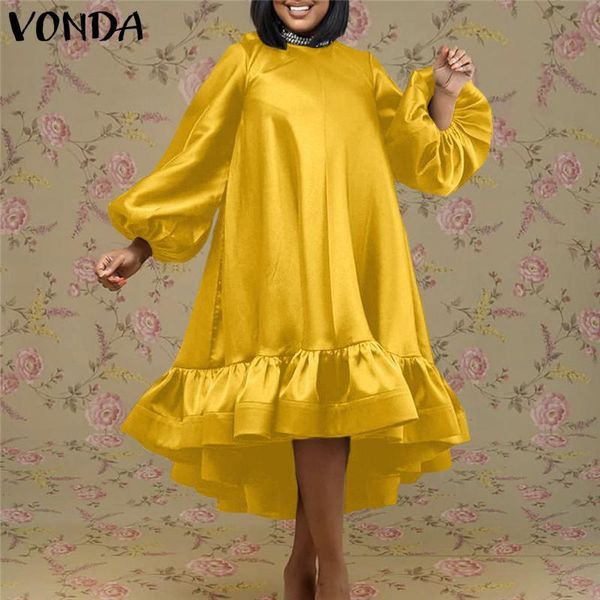 casual dresses solid midi dress 2021 vonda women summer sundress puff sleeve pleated ruffled hem bohemian vestidos robe femme, Black;gray
casual dresses solid midi dress 2021 vonda women summer sundress puff sleeve pleated ruffled hem bohemian vestidos robe femme, Black;gray