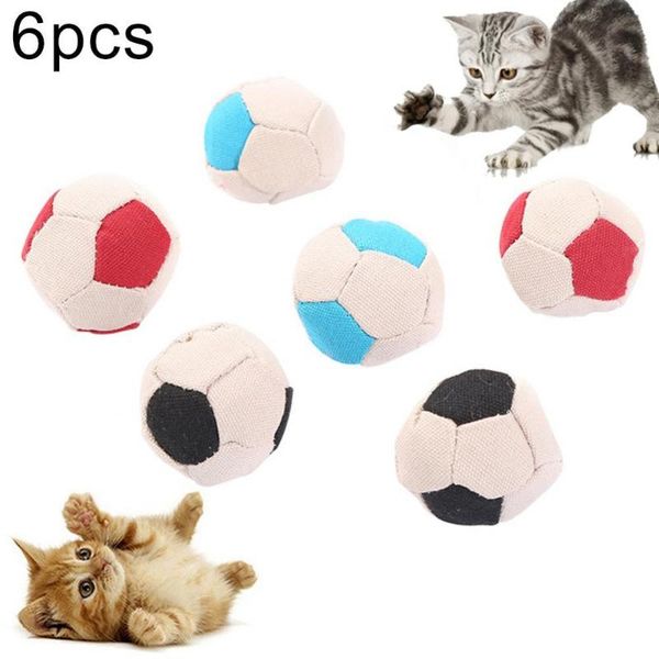 6pcs cat kitten color block catnip canvas football claw grinding interactive toy toys
6pcs cat kitten color block catnip canvas football claw grinding interactive toy toys
