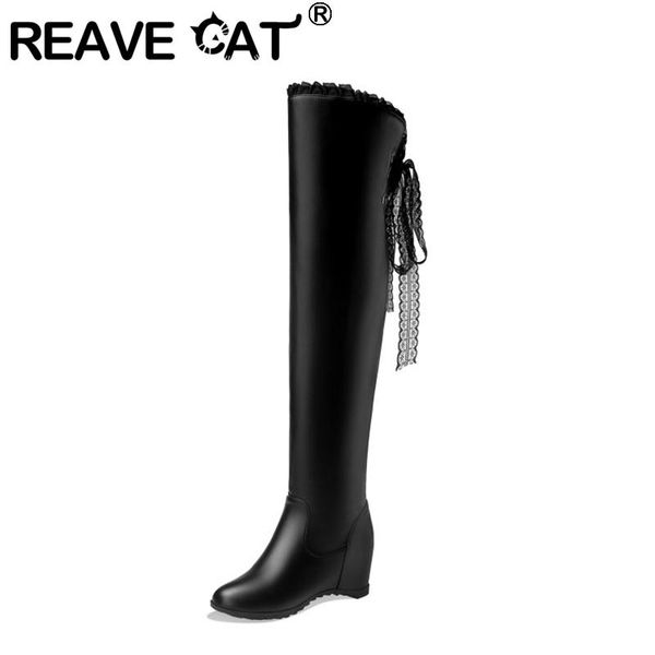 boots reave cat ladies wedge heel over knee lace hidden water proof big size 44 party causul winter plush black f1289
boots reave cat ladies wedge heel over knee lace hidden water proof big size 44 party causul winter plush black f1289