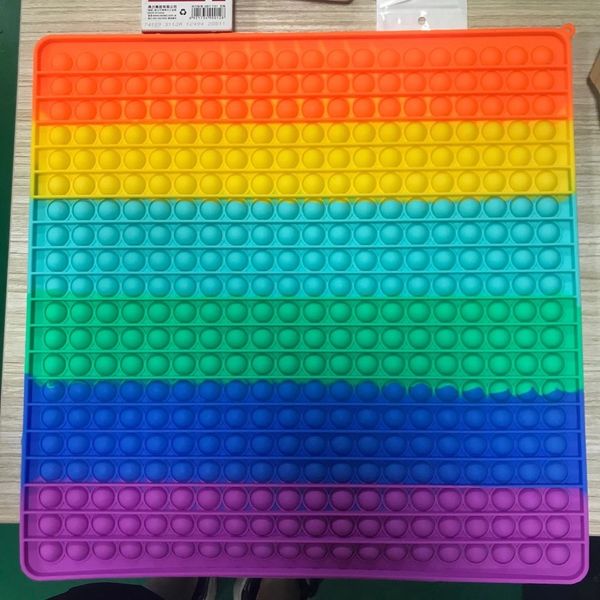 40*40cm fidget toys rainbow anti stress bubbles push sensory toy stress-reliever board games reusable squeeze kids gifts
40*40cm fidget toys rainbow anti stress bubbles push sensory toy stress-reliever board games reusable squeeze kids gifts