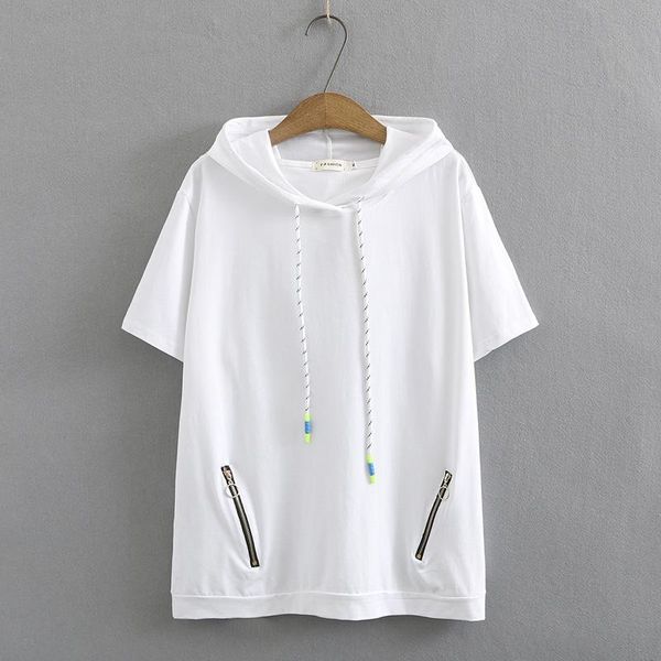 women's t-shirt plus size xl-3xl white black hooded summer tshirts casual a-line oversized fashion tee
women's t-shirt plus size xl-3xl white black hooded summer tshirts casual a-line oversized fashion tee