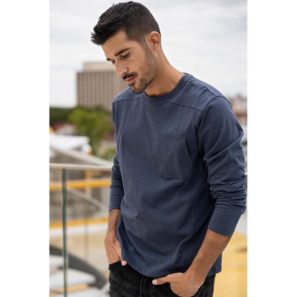 men's t-shirts keugou 2021 autumn men t-shirt long sleeve fashion 100% cotton tshirt patchwork streetwear chest pocket plus size 60054, White;black
men's t-shirts keugou 2021 autumn men t-shirt long sleeve fashion 100% cotton tshirt patchwork streetwear chest pocket plus size 60054, White;black