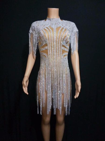 bling silver rhinestones fringes bodysuit birthday celebrate costume female singer tassel leotard stage dance wear women's jumpsuits &, Black;white
bling silver rhinestones fringes bodysuit birthday celebrate costume female singer tassel leotard stage dance wear women's jumpsuits &, Black;white