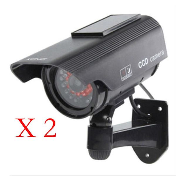 2pc solar power fake dummy security cctv camera ir light surveillance black ip cameras
2pc solar power fake dummy security cctv camera ir light surveillance black ip cameras