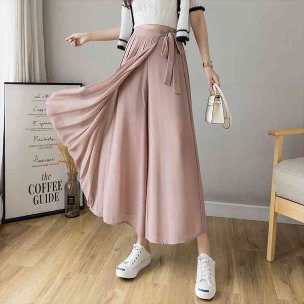 elegant pleated chiffon trousers womens capris plus size korean high-waisted hakama casual wide-leg autumn and summer, Black;white
elegant pleated chiffon trousers womens capris plus size korean high-waisted hakama casual wide-leg autumn and summer, Black;white