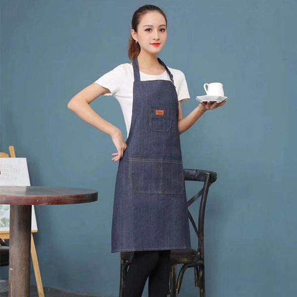 fashion denim apron kitchen men and women home manicure korean coffee shop waiters work
fashion denim apron kitchen men and women home manicure korean coffee shop waiters work