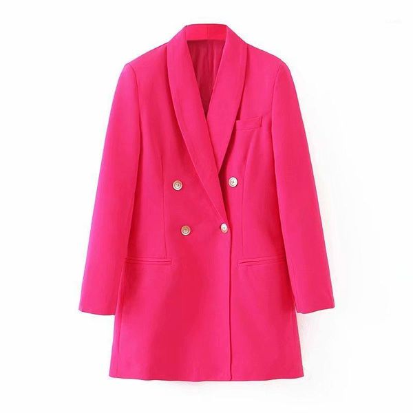 women's 2021 autumn chic jacket blazer solid pockets double breasted long office lady wear coat female outerwear feminino suits & blaz, White;black
women's 2021 autumn chic jacket blazer solid pockets double breasted long office lady wear coat female outerwear feminino suits & blaz, White;black