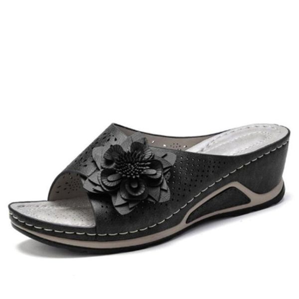 sandals summer slippers women 2021 large size thick-soled wedges flowers outer wear women's shoes, Black
sandals summer slippers women 2021 large size thick-soled wedges flowers outer wear women's shoes, Black