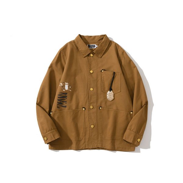 men's jackets embroidered five-way fishbone joint model made by rs, Black;brown
men's jackets embroidered five-way fishbone joint model made by rs, Black;brown