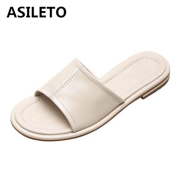 slippers asiletosummer 2021 women natural genuine leather flat slides round toe sheepskin ladies footwear white b2654, Black
slippers asiletosummer 2021 women natural genuine leather flat slides round toe sheepskin ladies footwear white b2654, Black