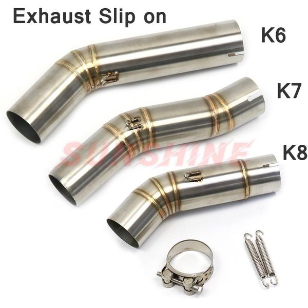 motorcycle exhaust system for k5 gsxr1000 600 k6 k7 k8 dl1000 slip on middle pipe muffler connection link motorcross pitbike tube steel
motorcycle exhaust system for k5 gsxr1000 600 k6 k7 k8 dl1000 slip on middle pipe muffler connection link motorcross pitbike tube steel