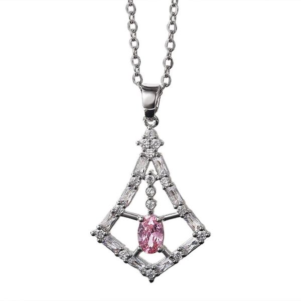 pendant necklaces ly-design necklace for women oval pink cubic zirconia aesthetic wedding, Silver
pendant necklaces ly-design necklace for women oval pink cubic zirconia aesthetic wedding, Silver
