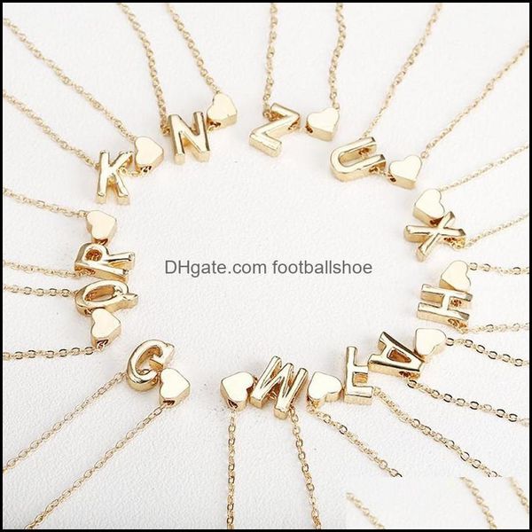 & pendants 26 intial letter alphabet heart pendant necklace for women gold color a-z necklaces chain fashion jewelry gift drop delivery 2021, Silver
& pendants 26 intial letter alphabet heart pendant necklace for women gold color a-z necklaces chain fashion jewelry gift drop delivery 2021, Silver
