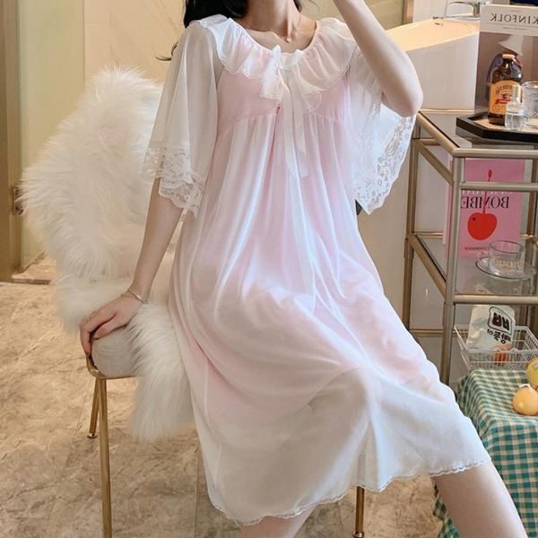 women's sleepwear women nighty white pink vintage nightgown kawaii lace mesh princess loungewear ladies girl peignoir lolita night dres, Black;red
women's sleepwear women nighty white pink vintage nightgown kawaii lace mesh princess loungewear ladies girl peignoir lolita night dres, Black;red