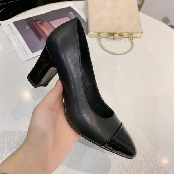 dress shoes shallow genuine leather metal rhinestone decor female single shoe solid color spring autumn women high heel, Black
dress shoes shallow genuine leather metal rhinestone decor female single shoe solid color spring autumn women high heel, Black