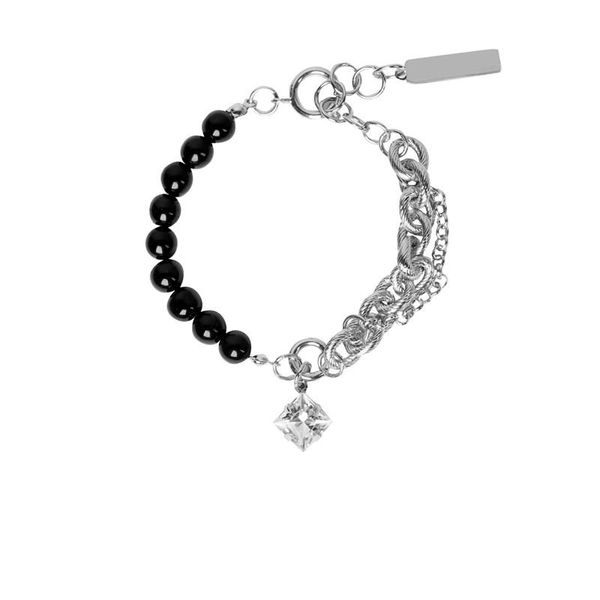 link, chain sexmara 21ss hip hop punk simple personality street trend rhinestone stitching bracelet for men women girl party jewelry, Black
link, chain sexmara 21ss hip hop punk simple personality street trend rhinestone stitching bracelet for men women girl party jewelry, Black