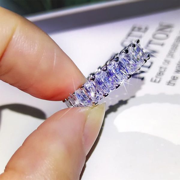 cluster rings 925 silver group inlaid white zircon square ring luxury stacked baguette for women jewelry gift, Golden;silver
cluster rings 925 silver group inlaid white zircon square ring luxury stacked baguette for women jewelry gift, Golden;silver
