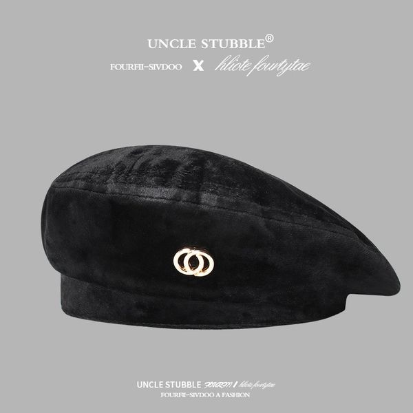 beanie/skull caps love metal belt buckle black beret female winter sweet cool girl autumn and ins vintage painter hat, Blue;gray
beanie/skull caps love metal belt buckle black beret female winter sweet cool girl autumn and ins vintage painter hat, Blue;gray