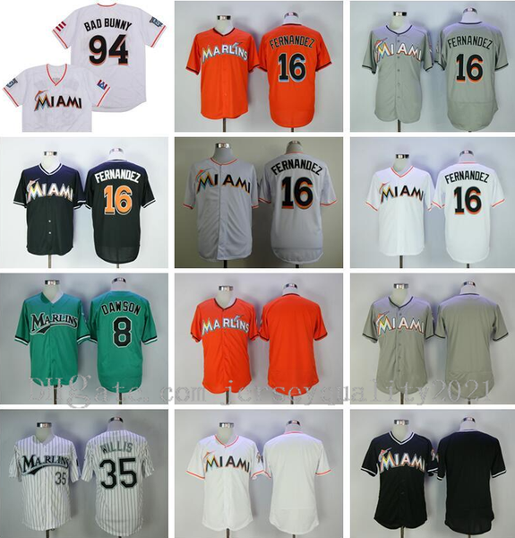 2020 vintage baseball 8 andre dawson jersey 16 jose fernandez 35 dontrelle willis 94 bad bunny with puerto rican flag retire flexbase cool b, Blue;black
2020 vintage baseball 8 andre dawson jersey 16 jose fernandez 35 dontrelle willis 94 bad bunny with puerto rican flag retire flexbase cool b, Blue;black