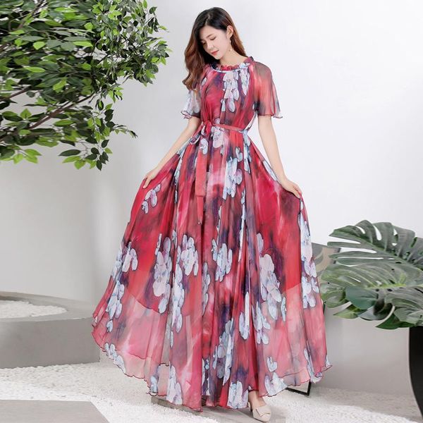 casual dresses 2021 floral print women loose maxi dress long sleeve summer beach boho chiffon plus size holiday sundress matern, Black;gray
casual dresses 2021 floral print women loose maxi dress long sleeve summer beach boho chiffon plus size holiday sundress matern, Black;gray