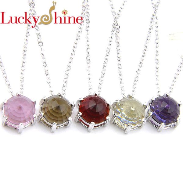 pendants luckyshine fashion classical unique streamlined round shaped crystal cubic zirconia gems silver necklace pendant with chain, Black
pendants luckyshine fashion classical unique streamlined round shaped crystal cubic zirconia gems silver necklace pendant with chain, Black
